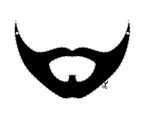 Conchita Wurst Bart basteln