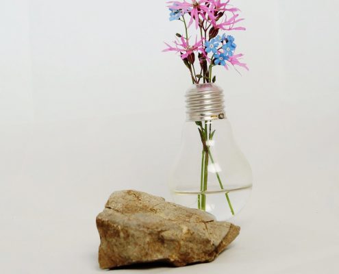 DIY Vase aus Glühbirne