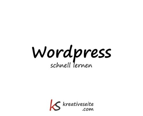 Wordpress schnell lernen