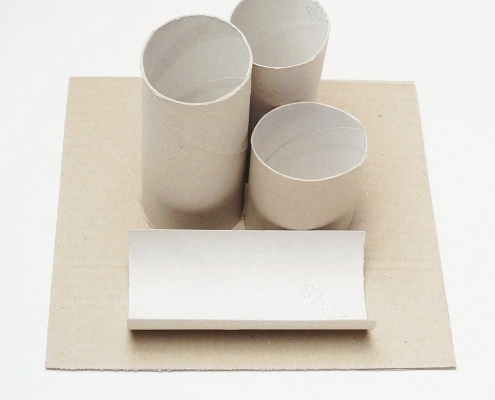 DIY Stiftehalter aus Toilettenpapierrollen