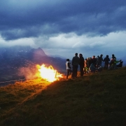 Sonnwendfeuer - Feuerbrennen am Wilden Kaiser in Tirol