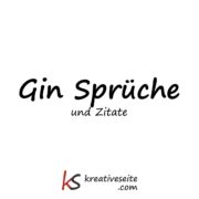 Gin Sprüche und Zitate