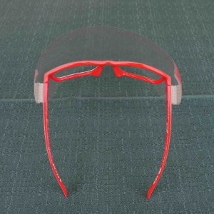 Gesichtsschutz-Visier mit Brille selbstgemacht