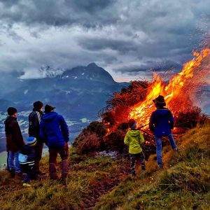 Sonnwendfeuer in den Kitzbüheler Alpen