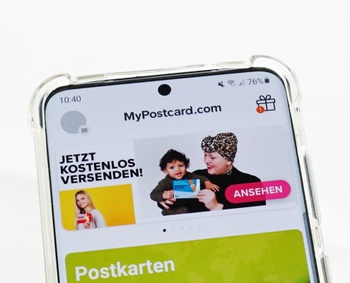 FürMichFürUns Aktion - MyPostcard App