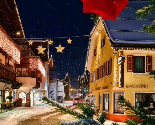 Weihnachtliche Stimmung in St. Johann in Tirol