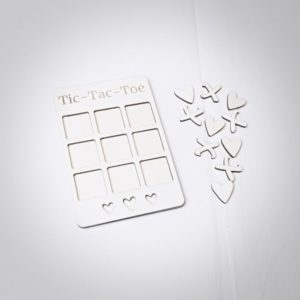 Tic-Tac-Toe Spiel aus Holz