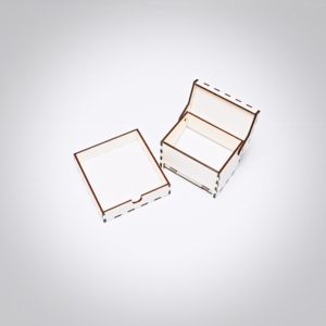 Wattestäbchen Box aus Holz