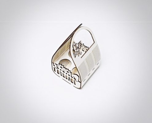 Ostereierkorb aus Holz